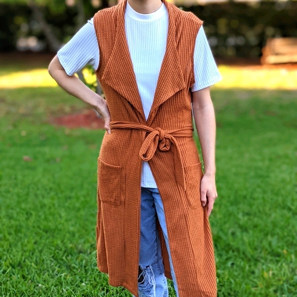 Another Reason Jackets & Blazers - NWT Another Reason sleeveless cardigan